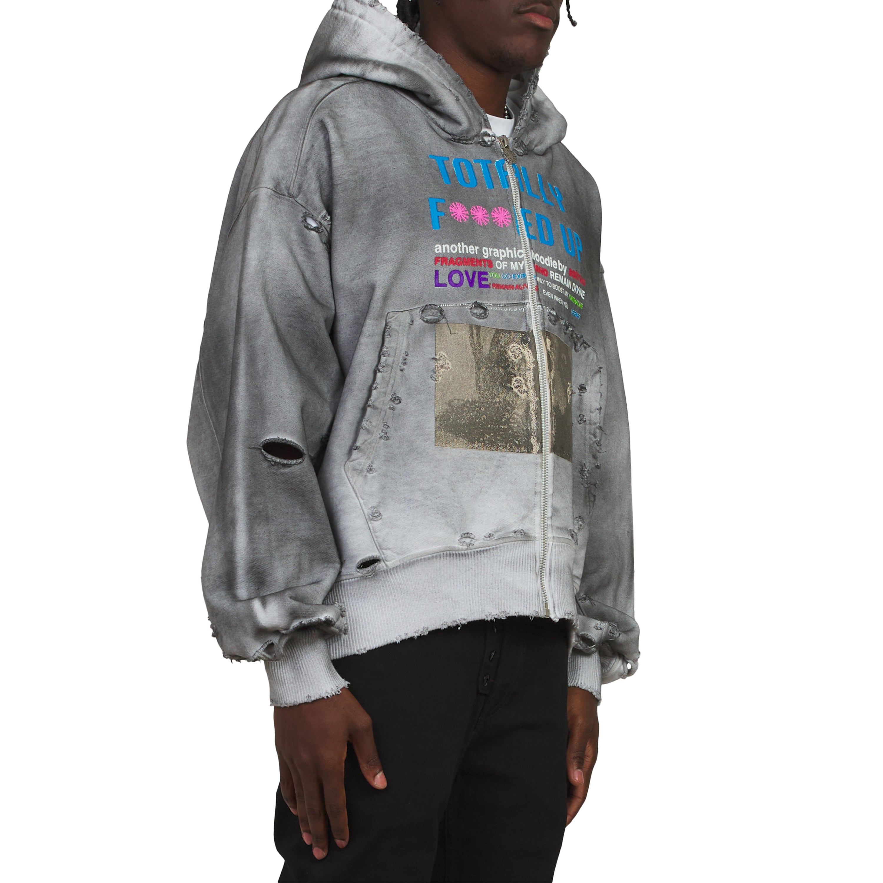 TFU Zip Hoodie | Dirty White – Capsule NYC