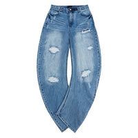 Xander Barrel Leg Denim | Glacier Blue