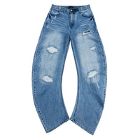 Xander Barrel Leg Denim | Glacier Blue