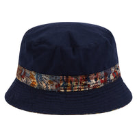 Reversible Madras Bucket Hat | Woodblock Patchwork