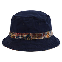 Reversible Madras Bucket Hat | Woodblock Patchwork