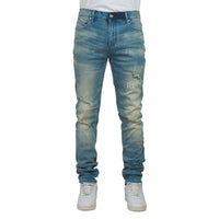 Clayton Medium Blue Painted Denim