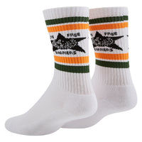 Logo Sock | Brown/Orange Stripes