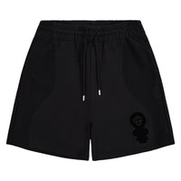 Squash Logo Flock Short | Black