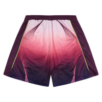 Gradient Football Short | Aubergine