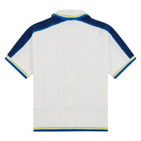 Crochet Shirt | White/Blue