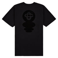 Squash Logo Flock Tee | Black