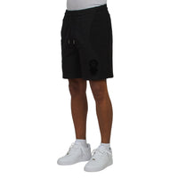 Squash Logo Flock Short | Black
