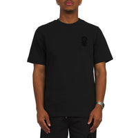 Squash Logo Flock Tee | Black