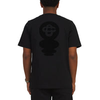 Squash Logo Flock Tee | Black