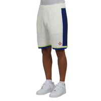 Crochet Short | White/Blue