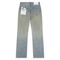 Dirty Ripped Flare Denim
