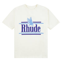 Rossa Tee | Vintage White/Blue