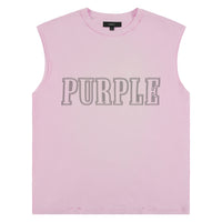 Slab Wordmark Sleeveless Tee | Pink