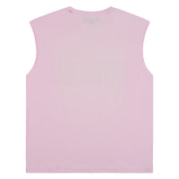 Slab Wordmark Sleeveless Tee | Pink