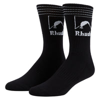 Moonlight Outline Sock | Black/White