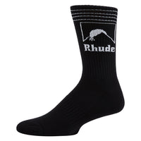 Moonlight Outline Sock | Black/White