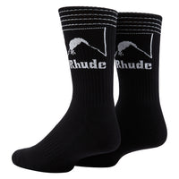 Moonlight Outline Sock | Black/White