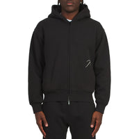 Classique 2 Zip Hoodie | Black/White