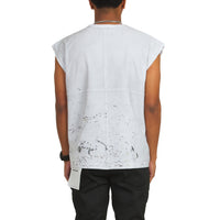 Smile Sleeveless Tee | White