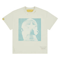 Patch Star Head Tee | Ivory/Blue