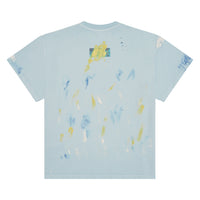 Paint Thrashed Tee | Sky Blue