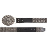 Chrome Skull Pile Belt