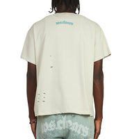Patch Star Head Tee | Ivory/Blue