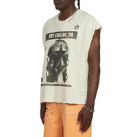 Starhead Sleeveless Tee | White/Black