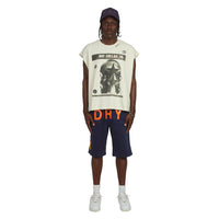 Dry Monogram Sweatshort | Vintage Navy/Orange