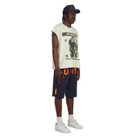 Dry Monogram Sweatshort | Vintage Navy/Orange