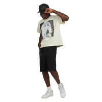 Patch Star Head Tee | Ivory/Black