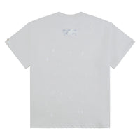 Paint Thrashed Tee | White