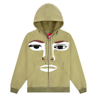 Face Hoodie | Forest Green