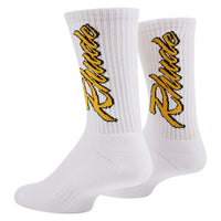 Legends Script Sock | White/Yellow/Black