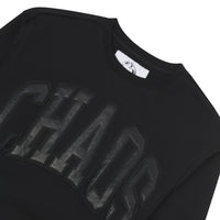 22 Leather Patch Sweatshirt | Black - Capsule NYC