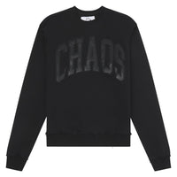 22 Leather Patch Sweatshirt | Black - Capsule NYC