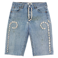 Cowrie Shell Denim Short | Medium Wash