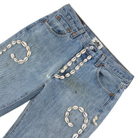 Cowrie Shell Denim Short | Medium Wash
