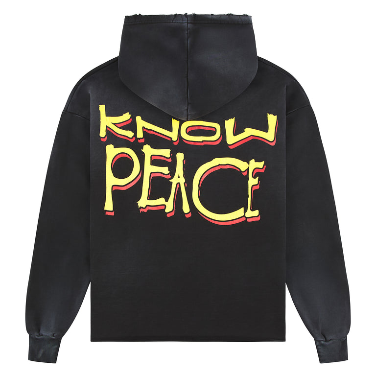 Know Justice Know Peace Hoodie Black – Capsule NYC