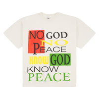 No God No Peace Tee | White