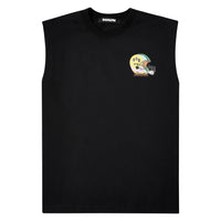 Friendly Match Sleeveless Tee | Black