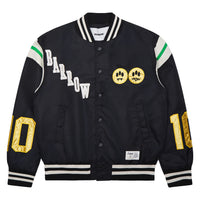Satin Bomber Jacket | Black