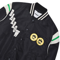 Satin Bomber Jacket | Black