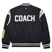 Satin Bomber Jacket | Black