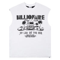 Ride Sleeveless Tee | White