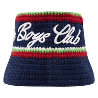 Knit Bucket Hat | Navy Peony