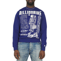 Labels Sweatshirt | Blue Depths