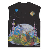 Memories Sleeveless Tee | Black