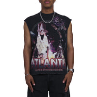 New Atlantis Sleeveless Tee | Black
